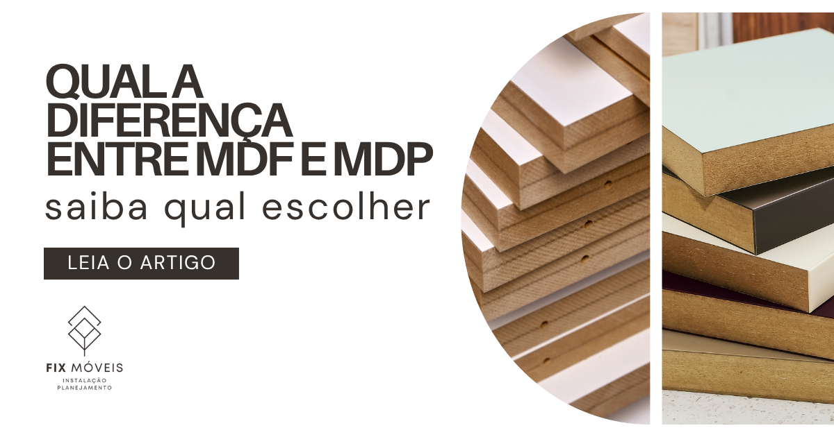 qual a diferença entre mdf e mdp