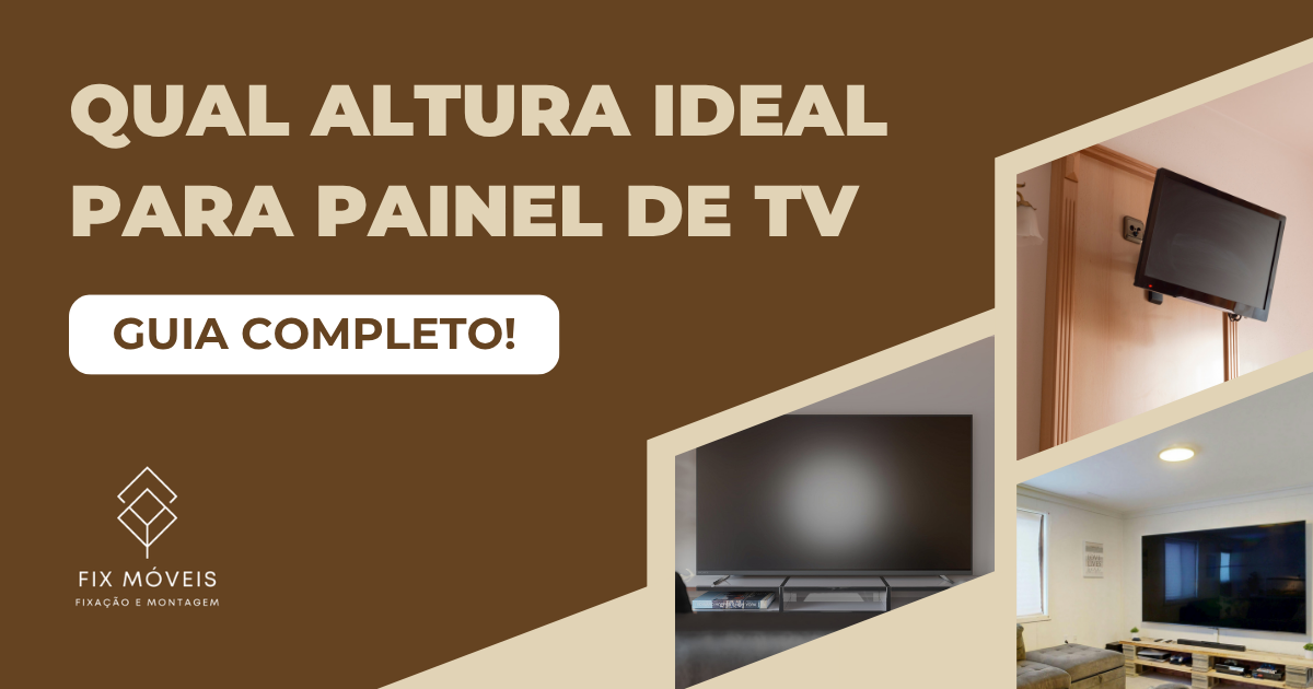qual altura ideal para painel de tv